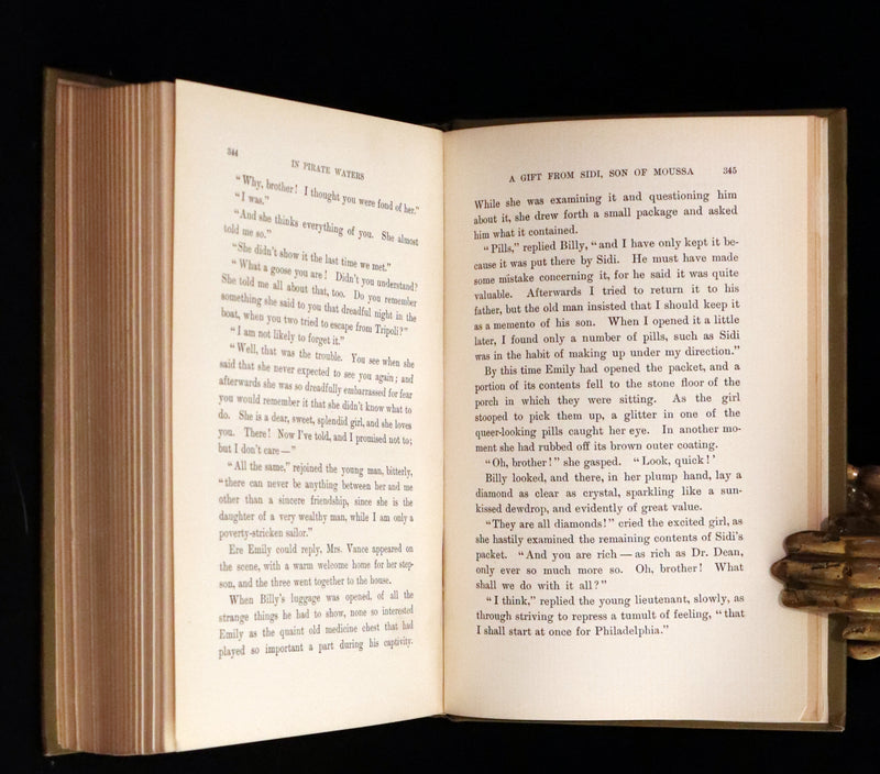 1898 Rare First Edition - In Pirate Waters, A Tale of the American Navy by Kirk Munroe. Illustrated.