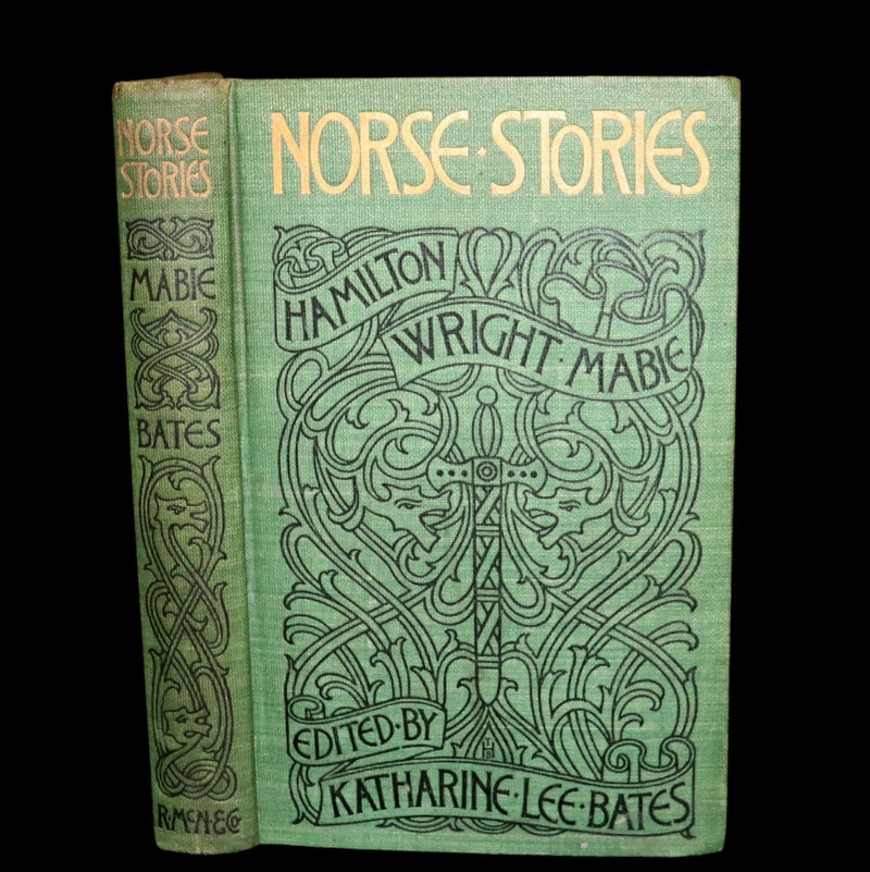 1902 Rare Book - Norse Stories Retold from the Eddas by H.W. Mabie Illustrated by George Wright.