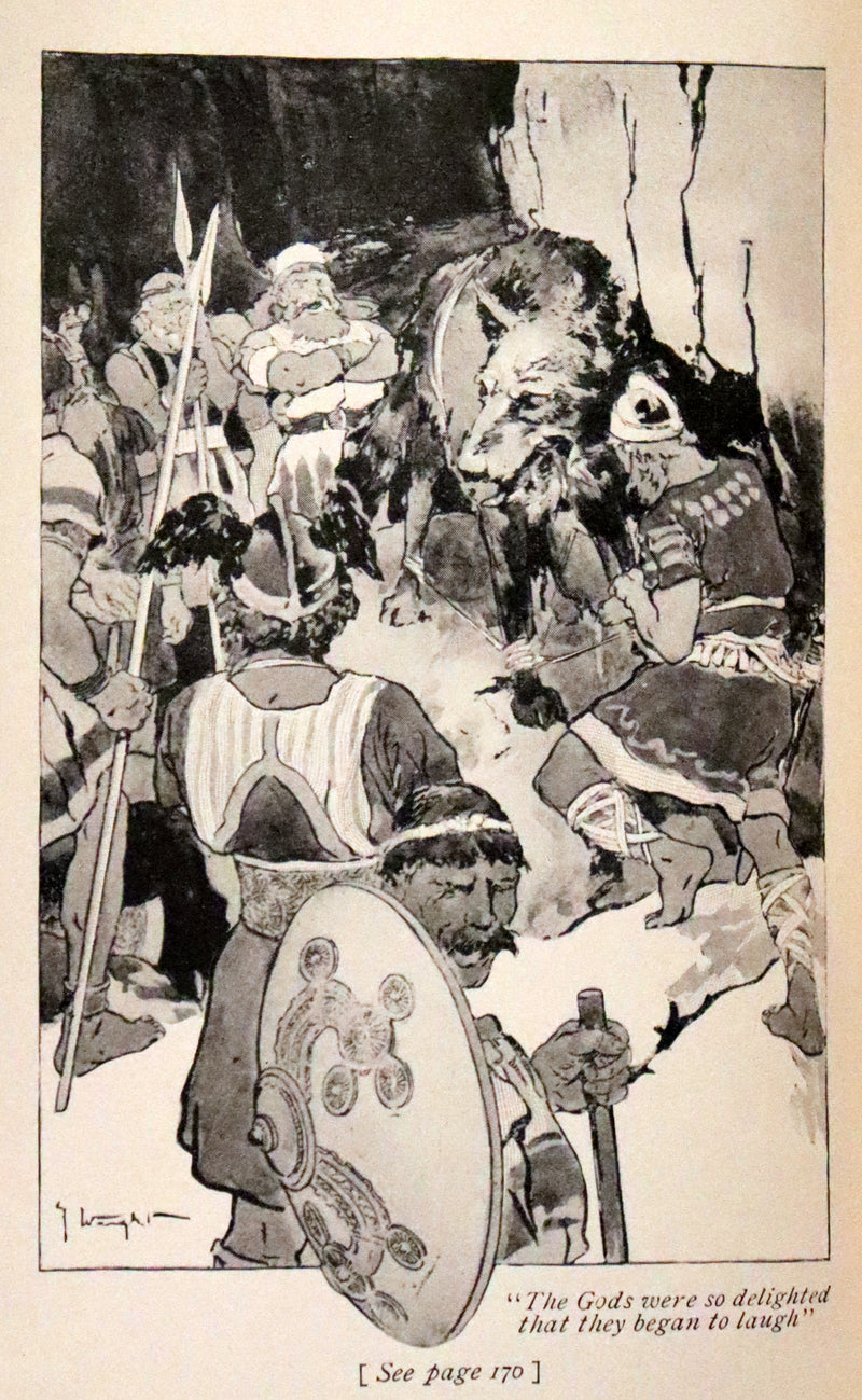 1902 Rare Book - Norse Stories Retold from the Eddas by H.W. Mabie Illustrated by George Wright.