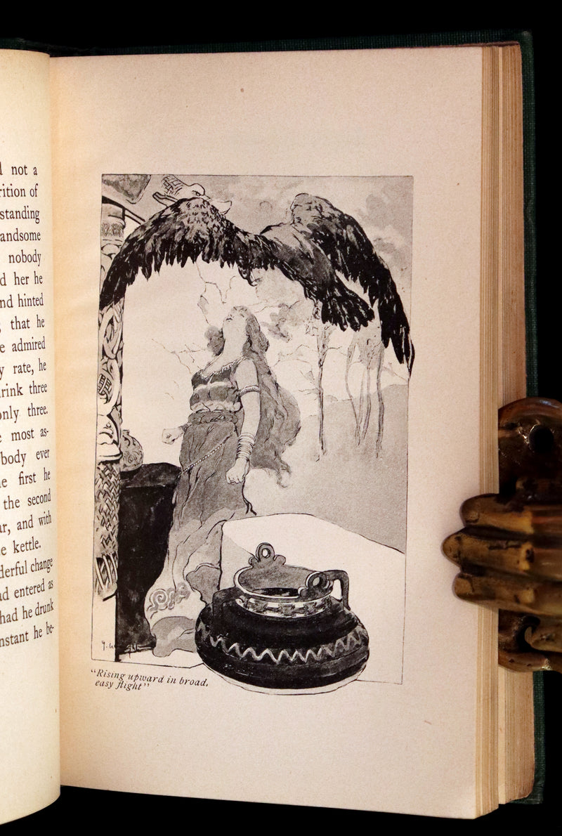 1902 Rare Book - Norse Stories Retold from the Eddas by H.W. Mabie Illustrated by George Wright.