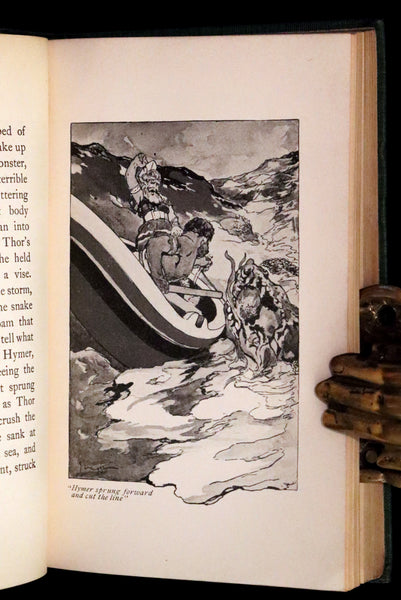 1902 Rare Book - Norse Stories Retold from the Eddas by H.W. Mabie Illustrated by George Wright.