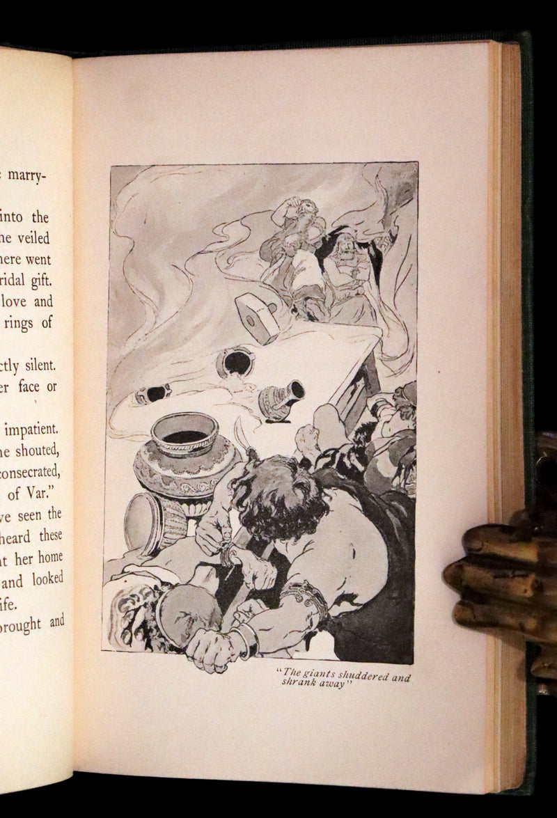 1902 Rare Book - Norse Stories Retold from the Eddas by H.W. Mabie Illustrated by George Wright.