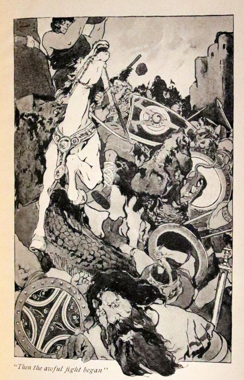 1902 Rare Book - Norse Stories Retold from the Eddas by H.W. Mabie Illustrated by George Wright.