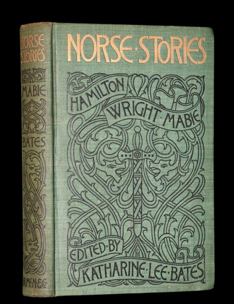 1902 Rare Book - Norse Stories Retold from the Eddas by H.W. Mabie Illustrated by George Wright.