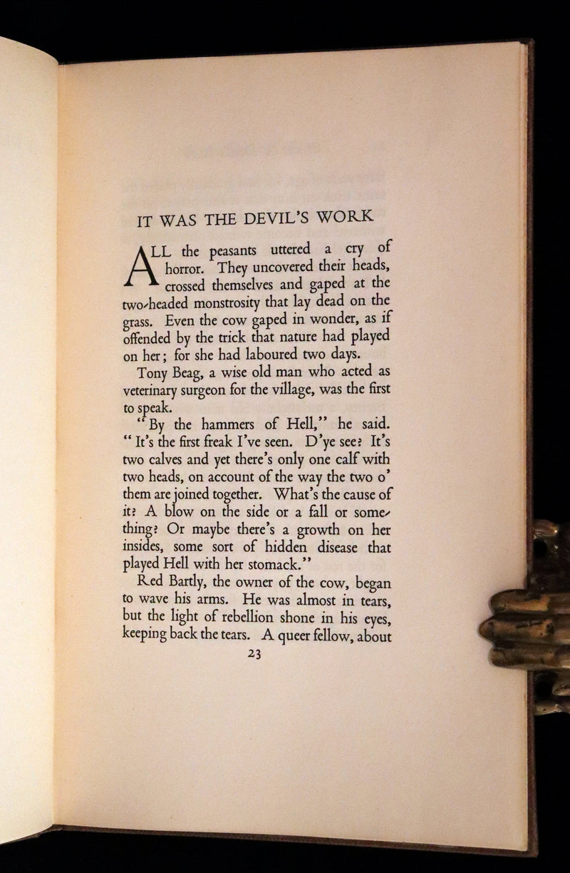 1932 First Limited Edition - The Wild Swan And Other Stories Signed by Irish Writer Liam O'Flaherty.