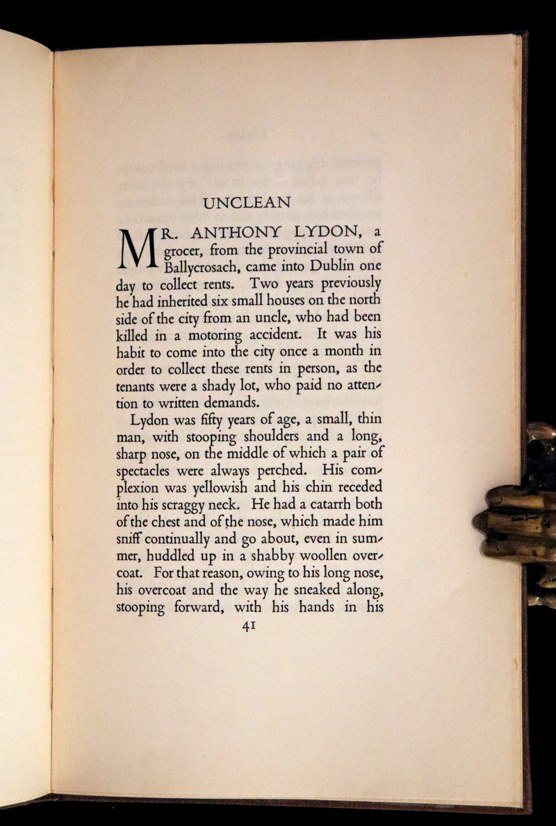 1932 First Limited Edition Signed by Irish Writer Liam O'Flaherty - The Wild Swan And Other Stories.