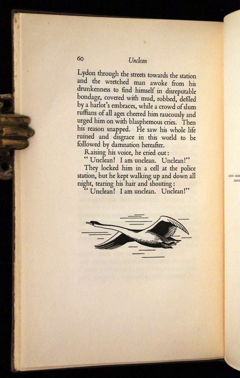 1932 First Limited Edition Signed by Irish Writer Liam O'Flaherty - The Wild Swan And Other Stories.