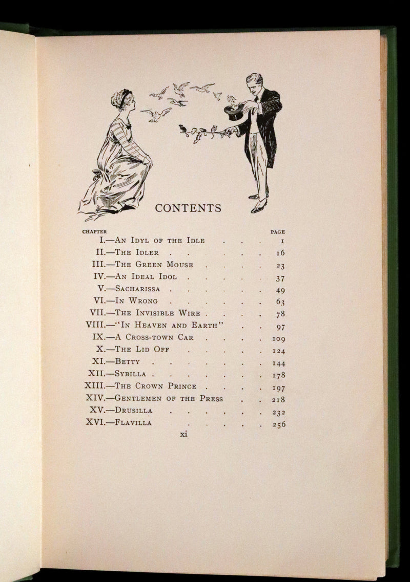 1910 Rare First Edition - The Green Mouse by Robert W. Chambers Illustrated by Edmund Frederick.