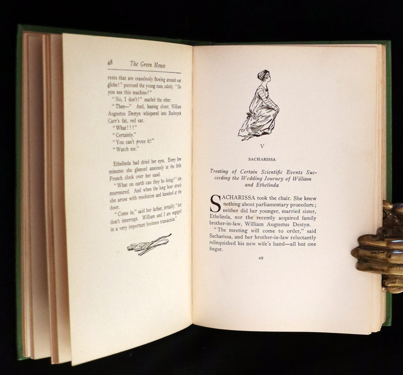 1910 Rare First Edition - The Green Mouse by Robert W. Chambers Illustrated by Edmund Frederick.
