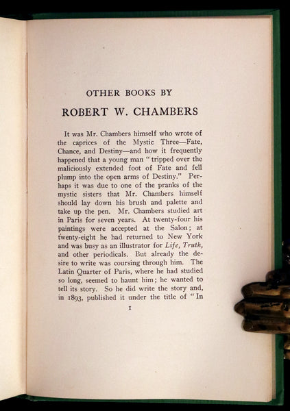 1910 Rare First Edition - The Green Mouse by Robert W. Chambers Illustrated by Edmund Frederick.