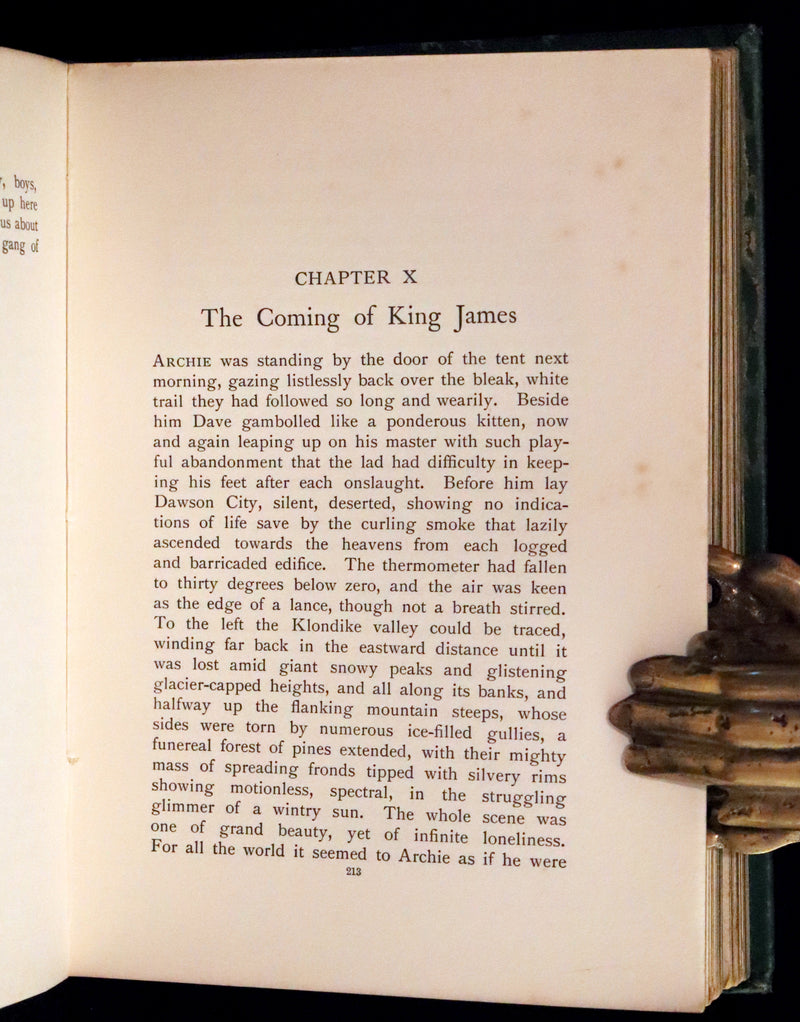1909 Rare Book - The White Trail A Story of the Early Days of Klondike by Alexander MacDonald.