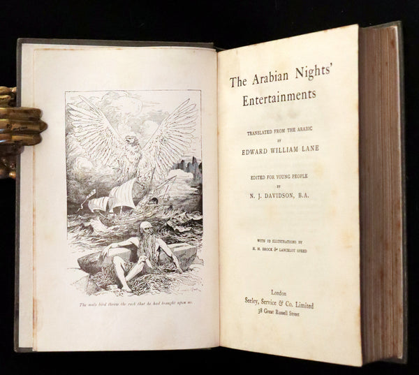 1910 Scarce First Edition Illustrated by Brock & Lancelot Speed - THE ARABIAN NIGHTS' Entertainment.