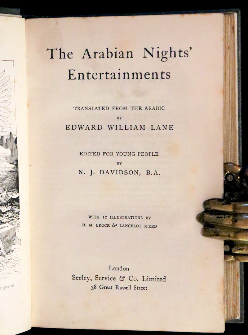 1910 Scarce First Edition Illustrated by Brock & Lancelot Speed - THE ARABIAN NIGHTS' Entertainment.