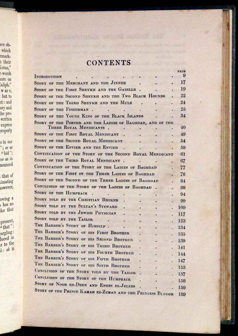 1910 Scarce First Edition Illustrated by Brock & Lancelot Speed - THE ARABIAN NIGHTS' Entertainment.