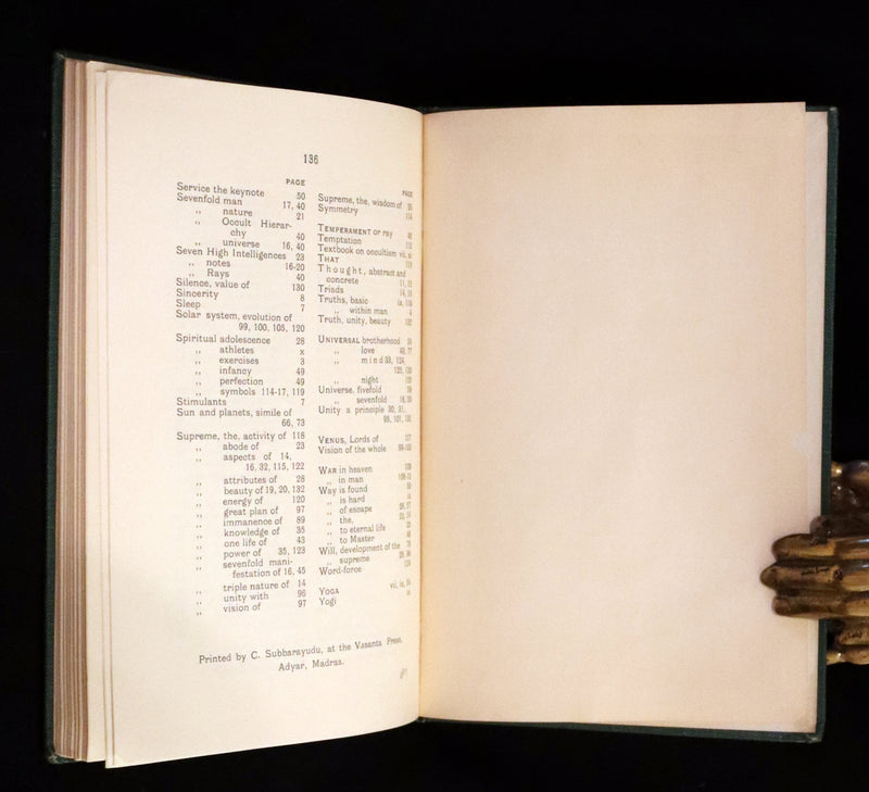 1937 Rare First Edition - Meditations on the Occult Life by Geoffrey Hodson.