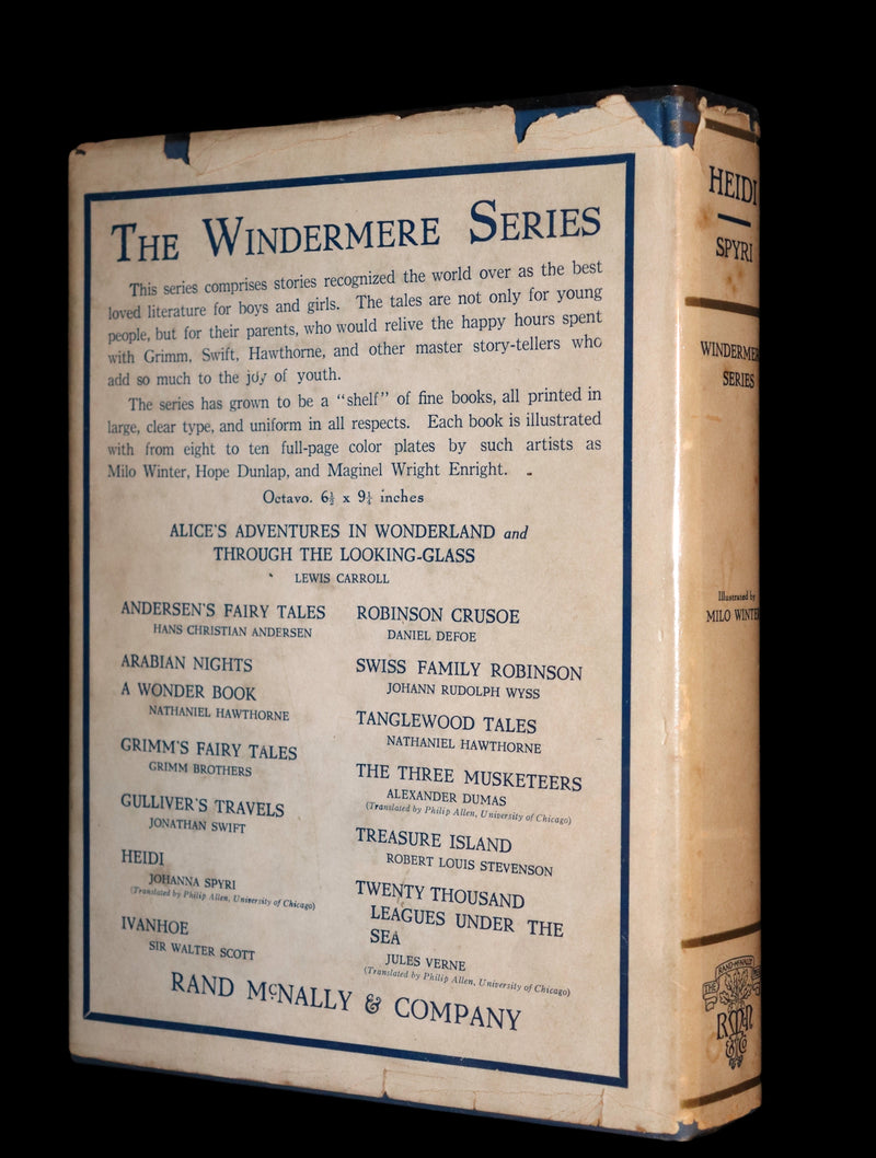 1921 Scarce First Edition illustrated by Maginel Wright Enright - Heidi by Johanna Spyri.
