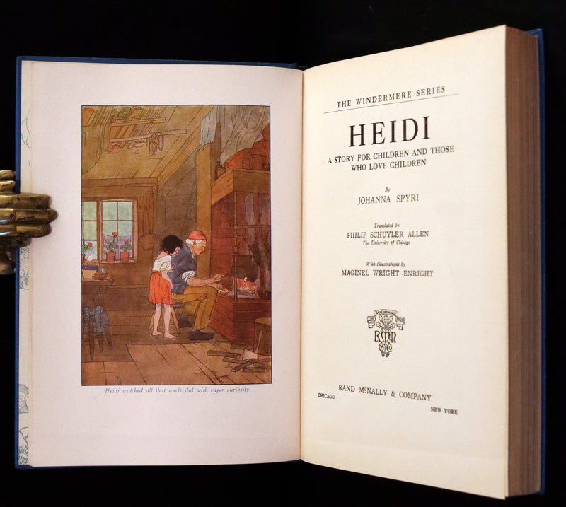 1921 Scarce First Edition illustrated by Maginel Wright Enright - Heidi by Johanna Spyri.