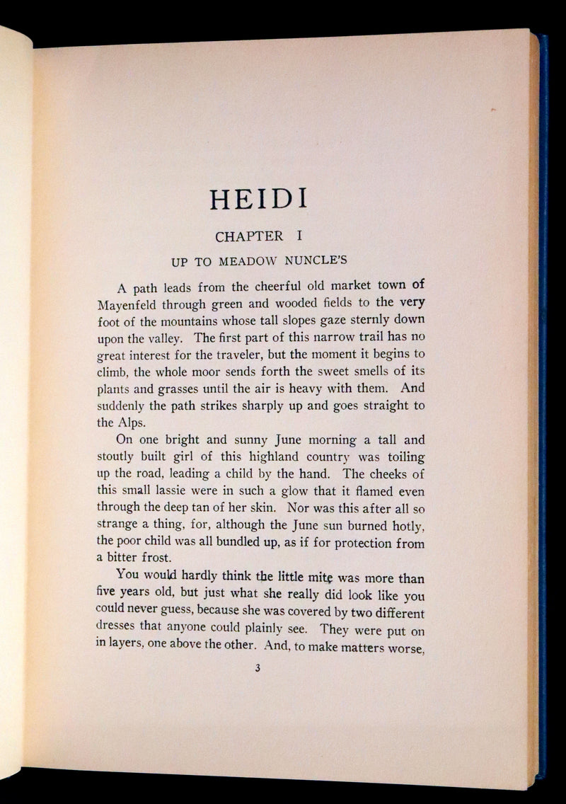 1921 Scarce First Edition illustrated by Maginel Wright Enright - Heidi by Johanna Spyri.