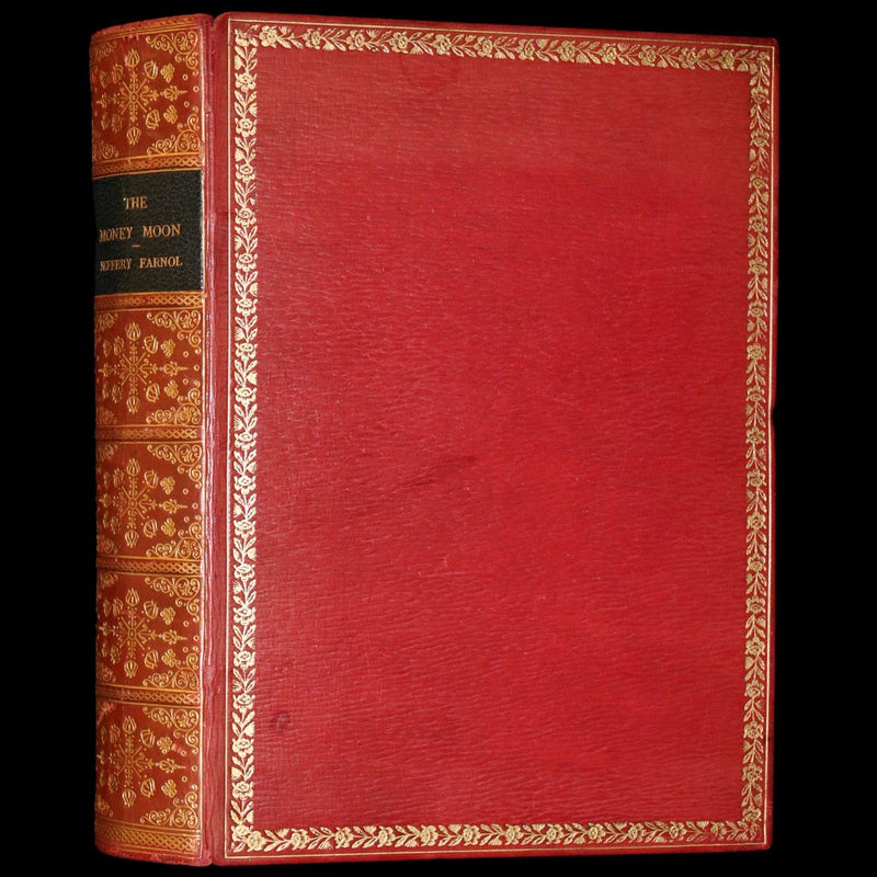 1914 Rare First Edition bound by Asprey - The Money Moon, a Romance by Jeffery Farnol illustrated by Edmund Blampied.