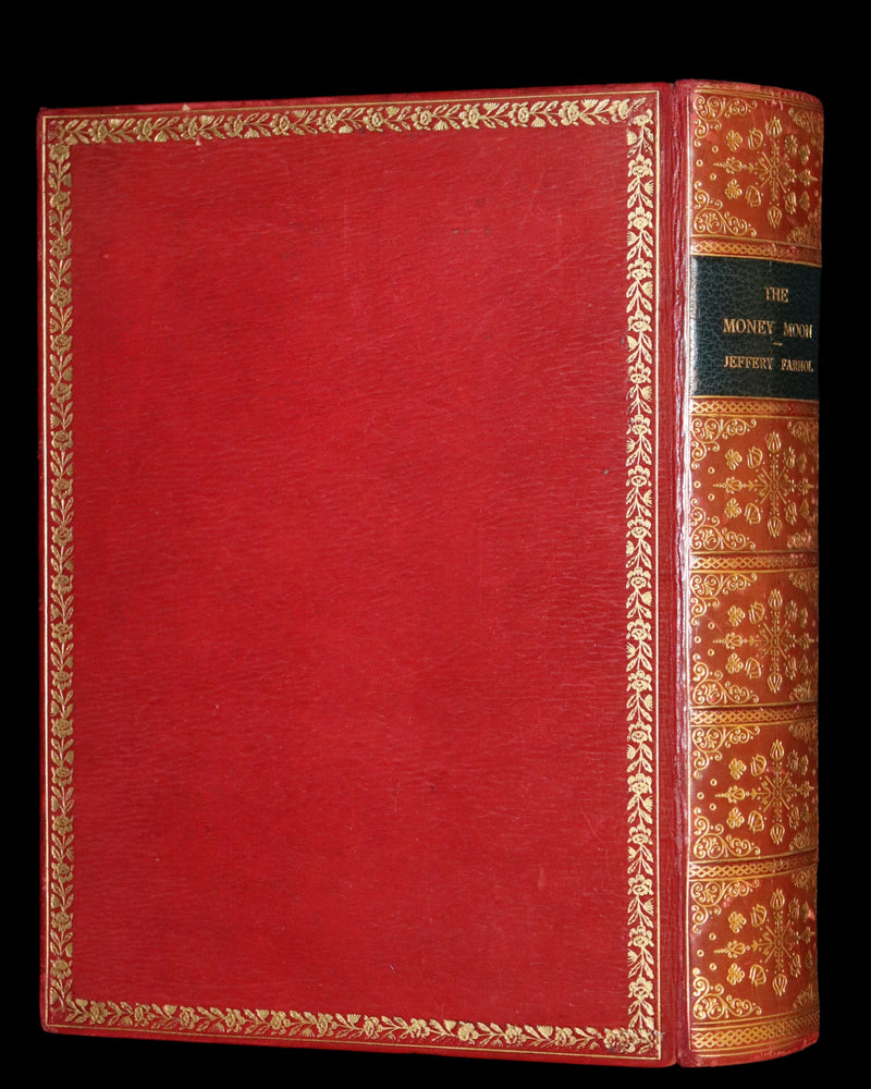 1914 Rare First Edition bound by Asprey - The Money Moon by Jeffery Farnol illustrated by Edmund Blampied.