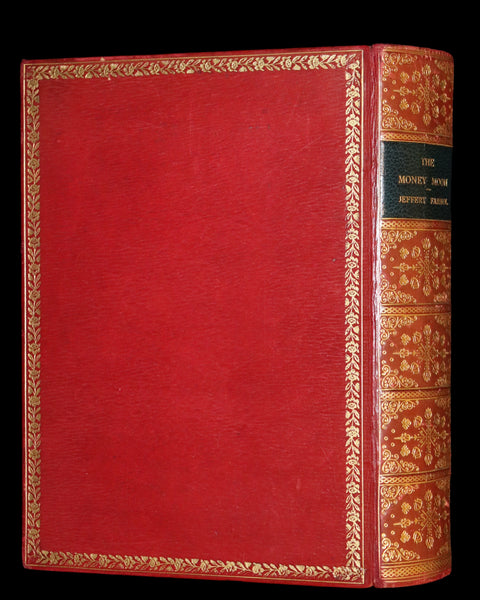 1914 Rare First Edition bound by Asprey - The Money Moon, a Romance by Jeffery Farnol illustrated by Edmund Blampied.