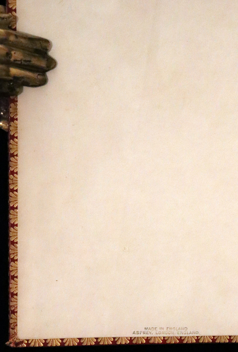 1914 Rare First Edition bound by Asprey - The Money Moon, a Romance by Jeffery Farnol illustrated by Edmund Blampied.