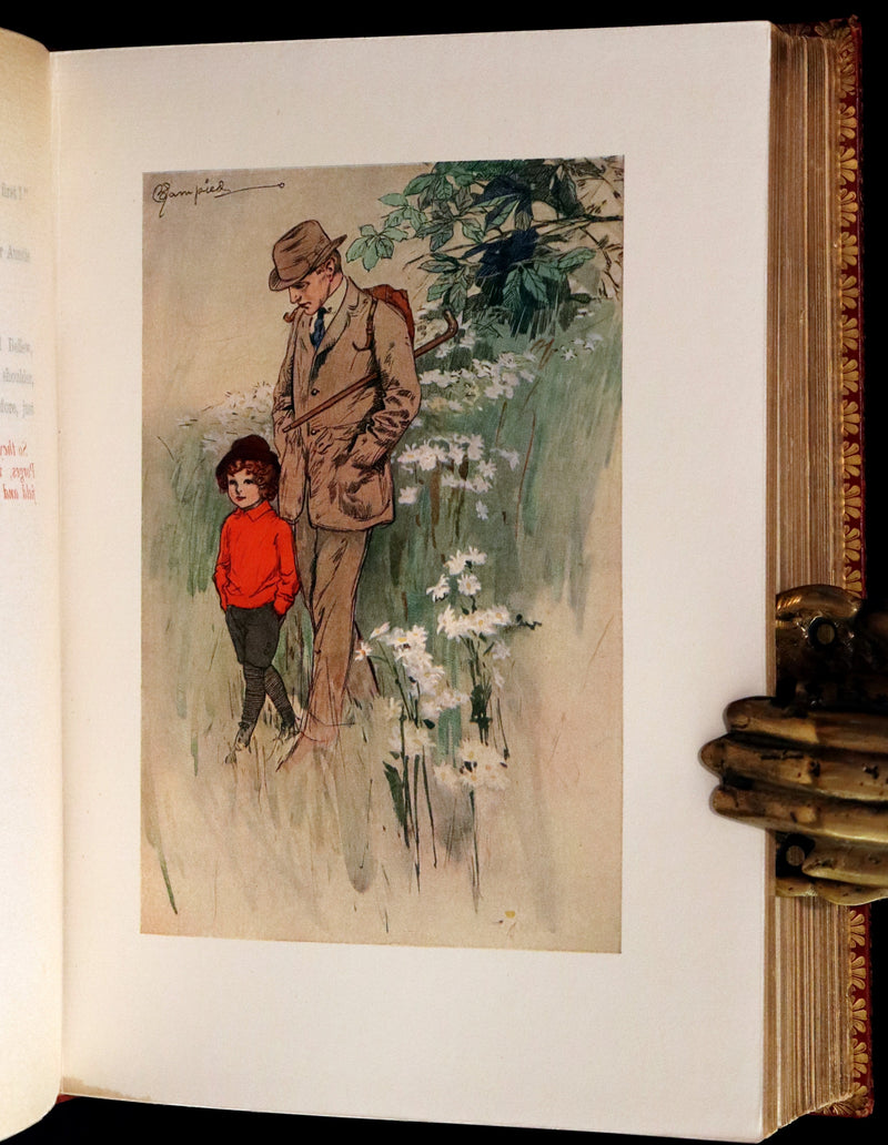 1914 Rare First Edition bound by Asprey - The Money Moon by Jeffery Farnol illustrated by Edmund Blampied.