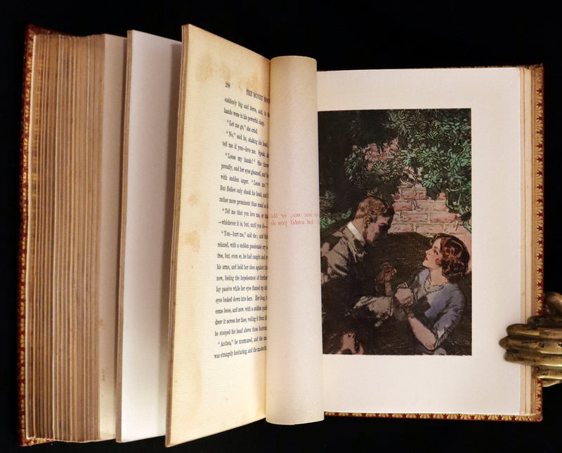 1914 Rare First Edition bound by Asprey - The Money Moon, a Romance by Jeffery Farnol illustrated by Edmund Blampied.