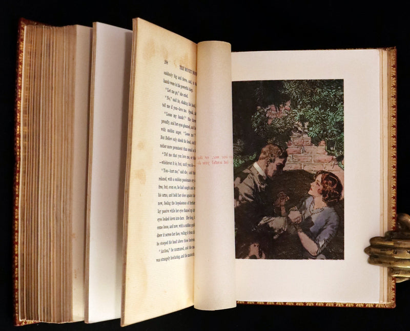 1914 Rare First Edition bound by Asprey - The Money Moon by Jeffery Farnol illustrated by Edmund Blampied.