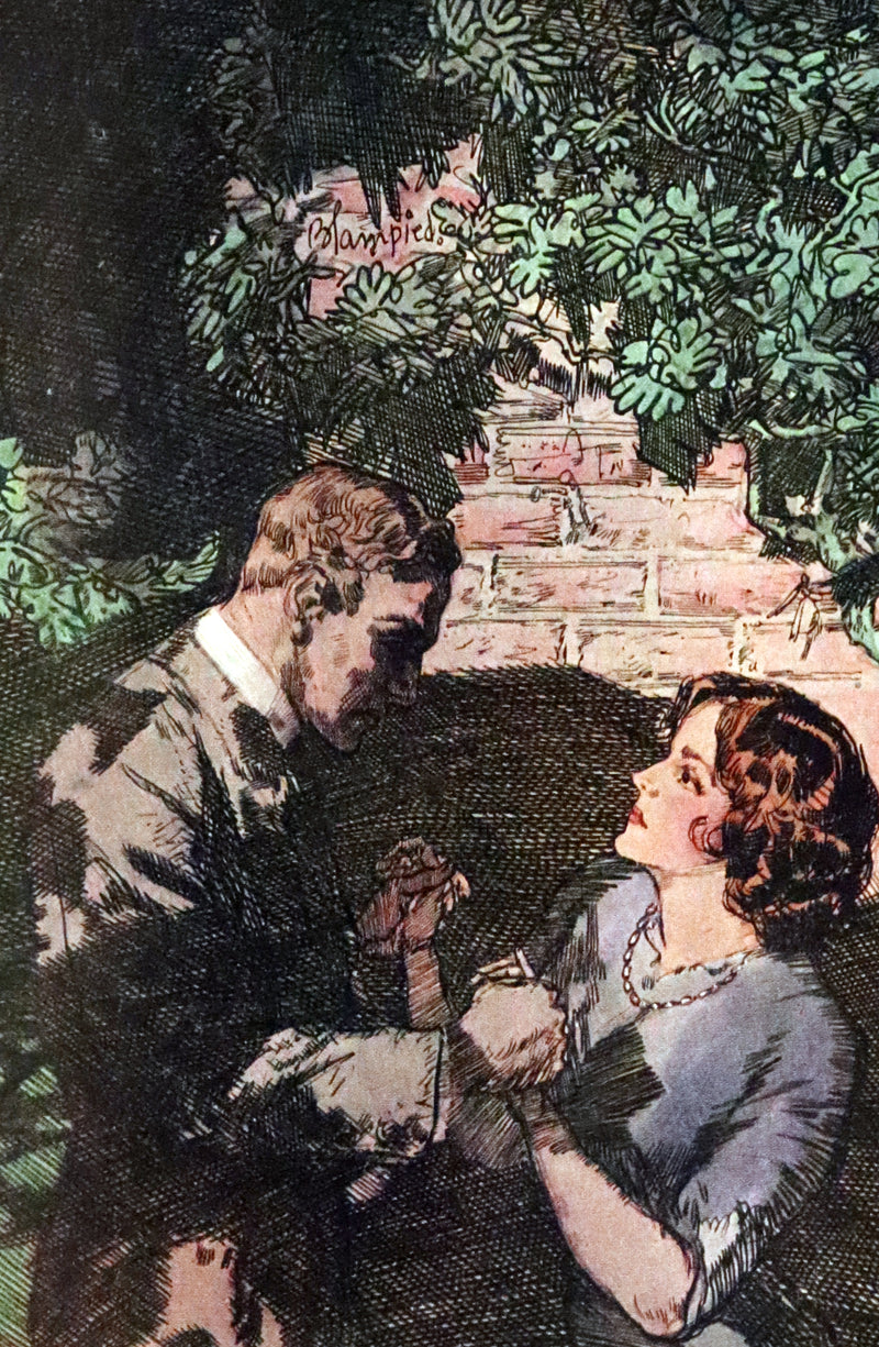 1914 Rare First Edition bound by Asprey - The Money Moon, a Romance by Jeffery Farnol illustrated by Edmund Blampied.