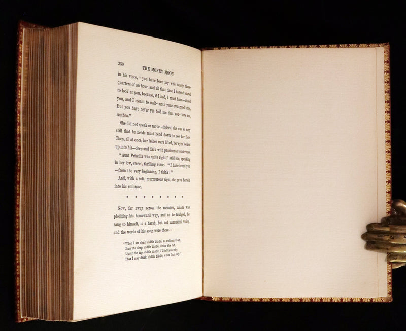 1914 Rare First Edition bound by Asprey - The Money Moon by Jeffery Farnol illustrated by Edmund Blampied.