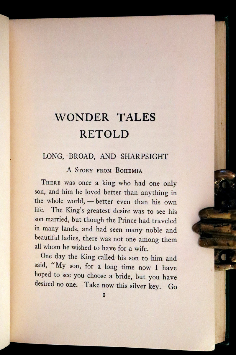 1916 Scarce Book - Wonder Tales Retold written and illustrated by Katharine Pyle.