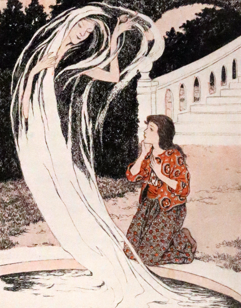 1916 Scarce Book - Wonder Tales Retold written and illustrated by Katharine Pyle.