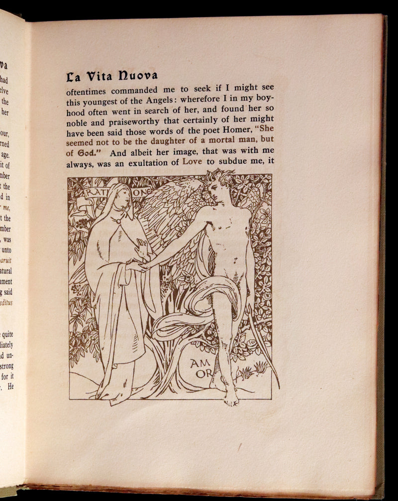 1916 Scarce Book - LA VITA NUOVA - The NEW LIFE by DANTE ALIGHIERI Translated by Dante Gabriel Rossetti Illustrated by Evelyn Paul.