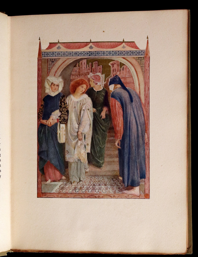 1916 Scarce Book - LA VITA NUOVA - The NEW LIFE by DANTE ALIGHIERI Translated by Dante Gabriel Rossetti Illustrated by Evelyn Paul.