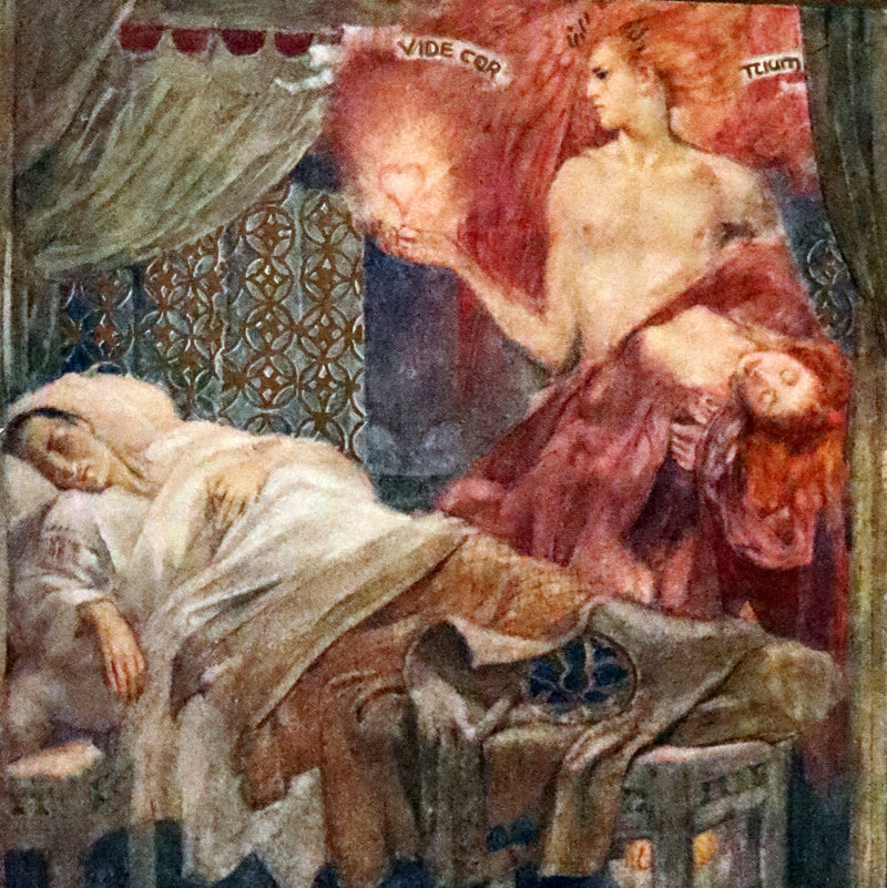 1916 Scarce Book - LA VITA NUOVA - The NEW LIFE by DANTE ALIGHIERI Translated by Dante Gabriel Rossetti Illustrated by Evelyn Paul.