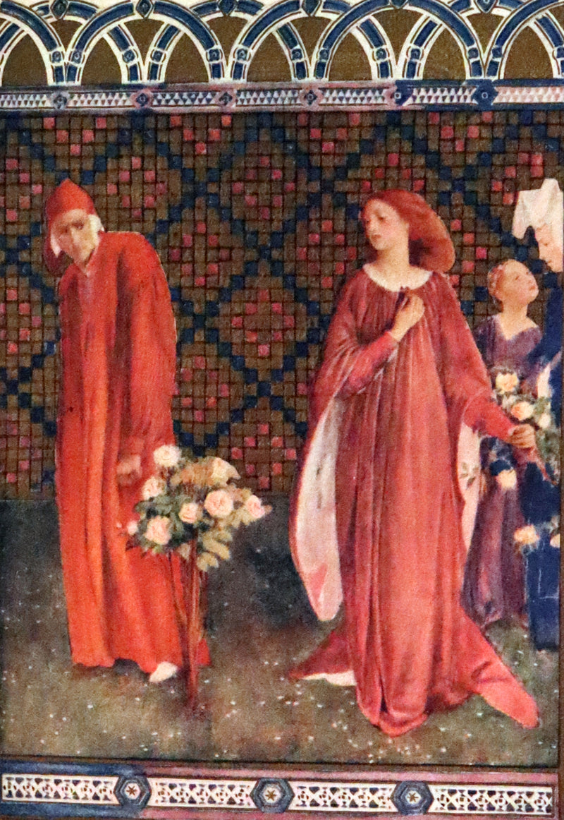 1916 Scarce Book - LA VITA NUOVA - The NEW LIFE by DANTE ALIGHIERI Translated by Dante Gabriel Rossetti Illustrated by Evelyn Paul.