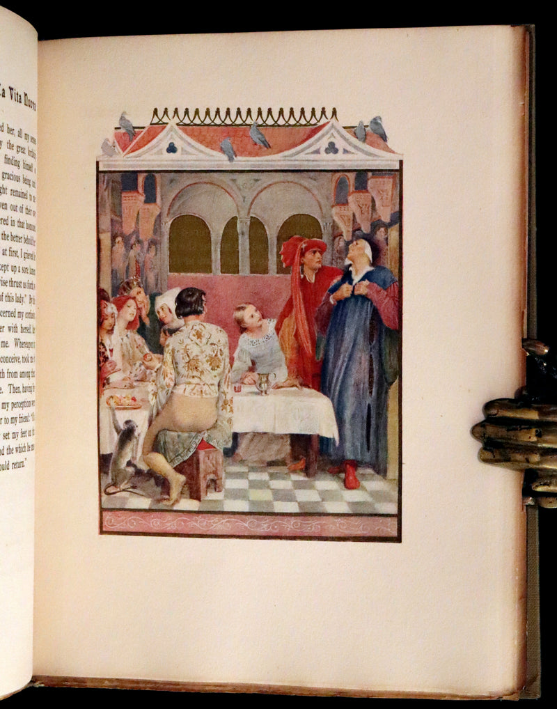 1916 Scarce Book - LA VITA NUOVA - The NEW LIFE by DANTE ALIGHIERI Translated by Dante Gabriel Rossetti Illustrated by Evelyn Paul.