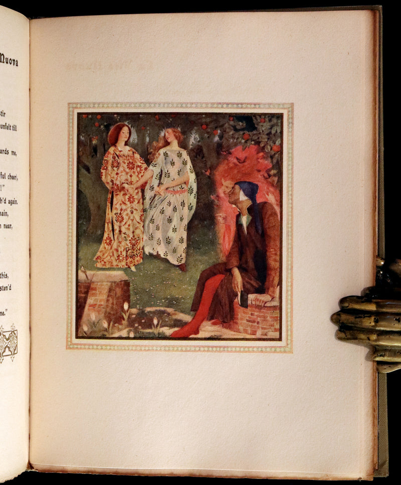 1916 Scarce Book - LA VITA NUOVA - The NEW LIFE by DANTE ALIGHIERI Translated by Dante Gabriel Rossetti Illustrated by Evelyn Paul.
