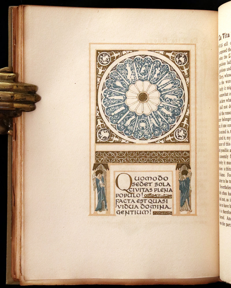 1916 Scarce Book - LA VITA NUOVA - The NEW LIFE by DANTE ALIGHIERI Translated by Dante Gabriel Rossetti Illustrated by Evelyn Paul.