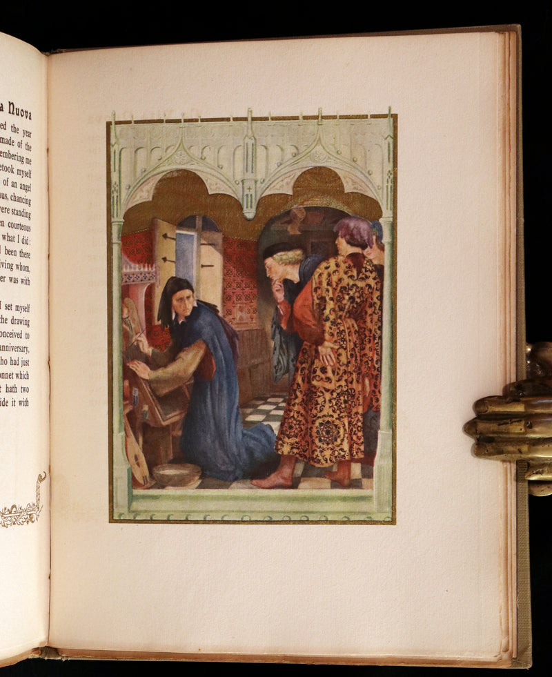 1916 Scarce Book - LA VITA NUOVA - The NEW LIFE by DANTE ALIGHIERI Translated by Dante Gabriel Rossetti Illustrated by Evelyn Paul.