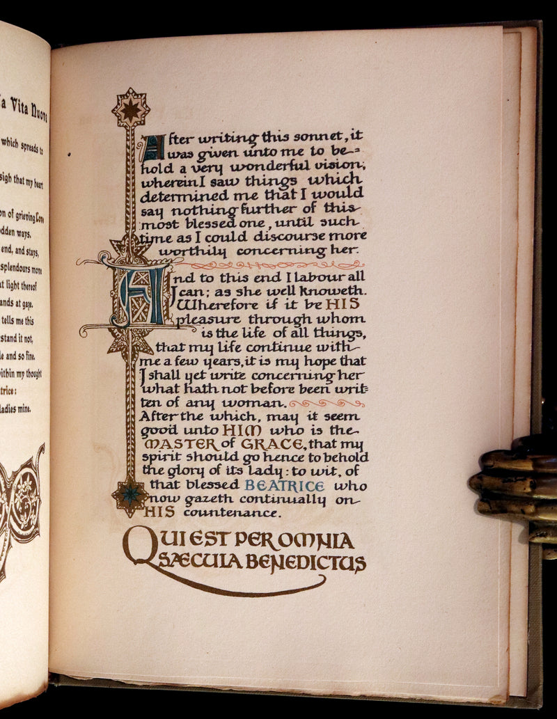 1916 Scarce Book - LA VITA NUOVA - The NEW LIFE by DANTE ALIGHIERI Translated by Dante Gabriel Rossetti Illustrated by Evelyn Paul.