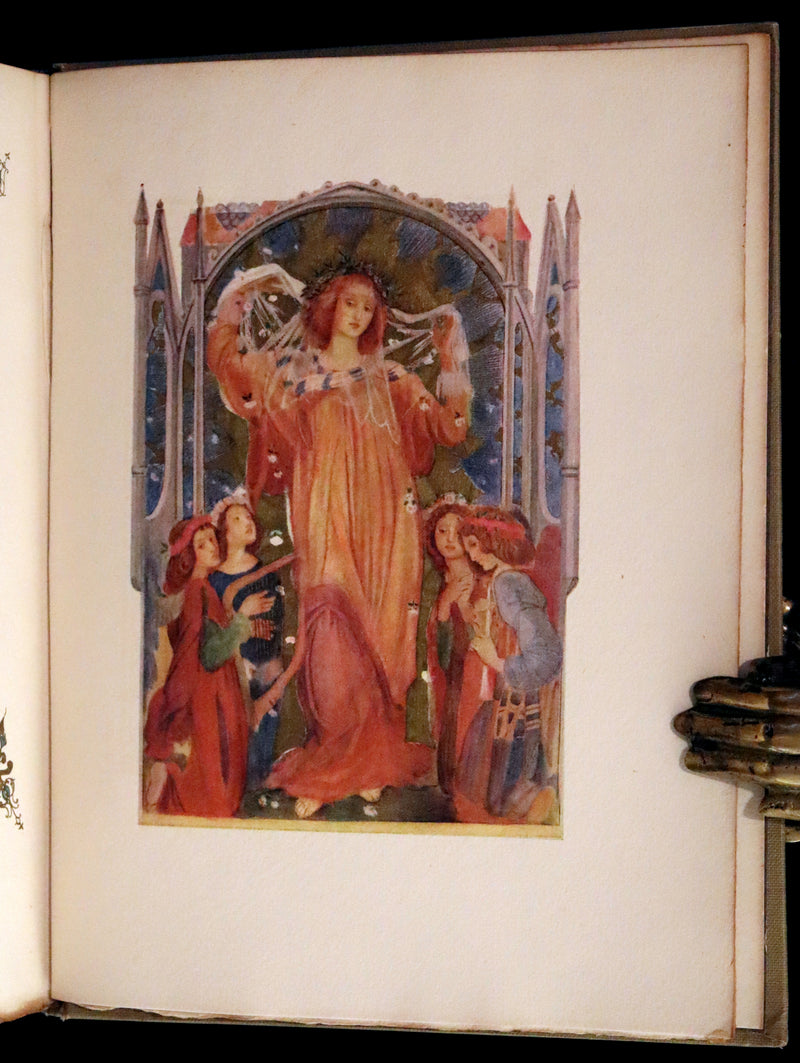 1916 Scarce Book - LA VITA NUOVA - The NEW LIFE by DANTE ALIGHIERI Translated by Dante Gabriel Rossetti Illustrated by Evelyn Paul.