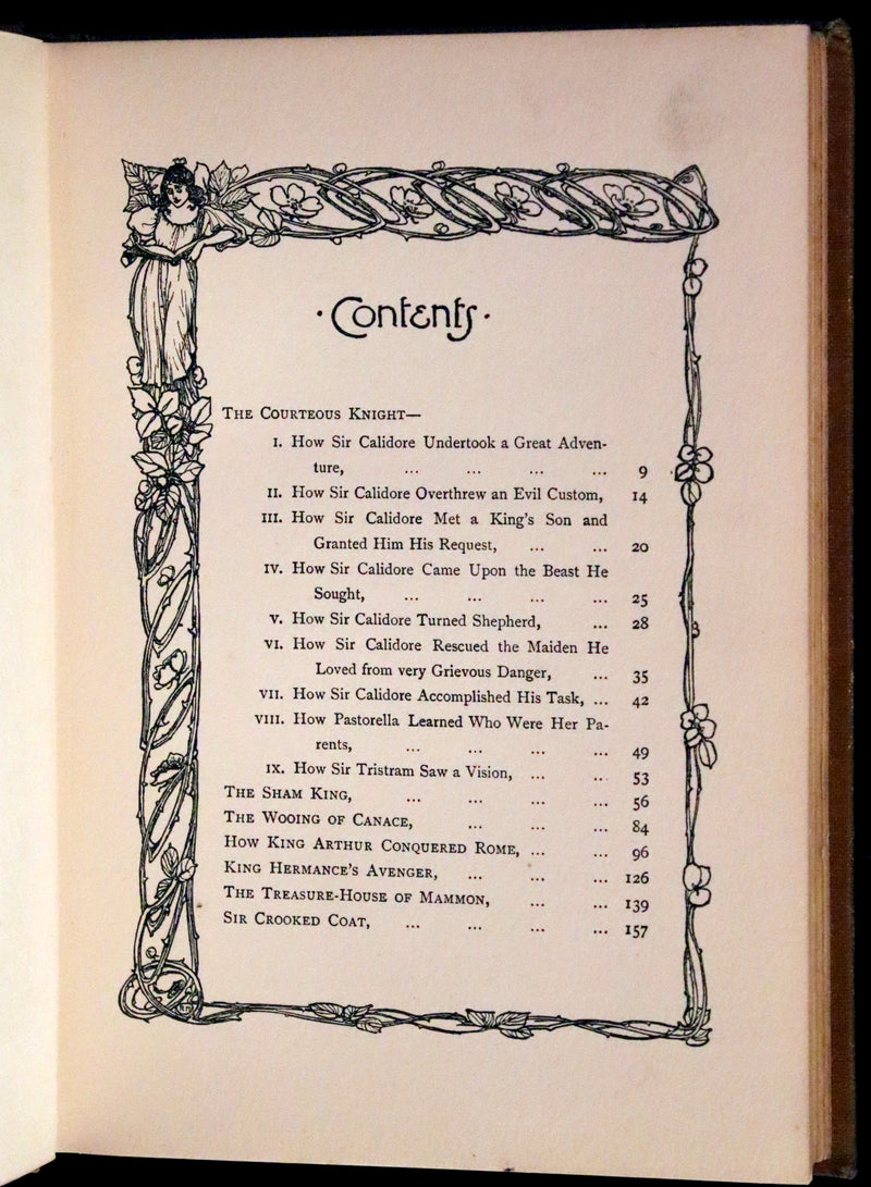 1899 Scarce First Edition - The Courteous Knight by E. Edwardson Illustrated by Robert Hope.