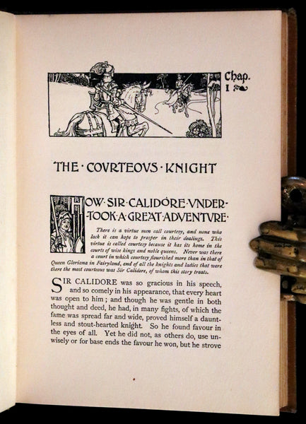 1899 Scarce First Edition - The Courteous Knight by E. Edwardson Illustrated by Robert Hope.