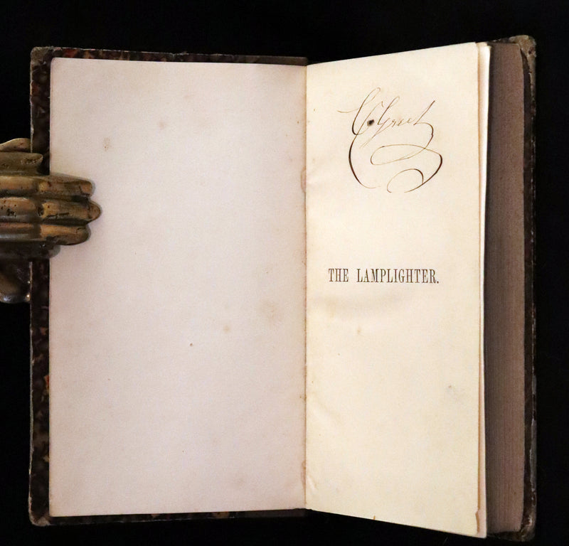 1854 Scarce Victorian First Edition - The LAMPLIGHTER by Maria Susanna Cummins.