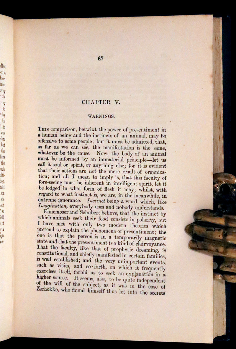 1890 Scarce Victorian Book - The Night Side of Nature or Ghosts and Ghost Seers. Poltergeist.