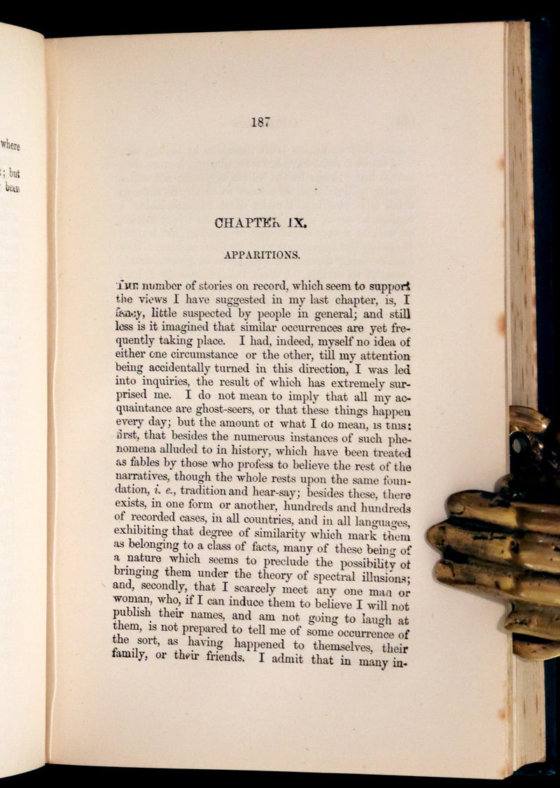 1890 Scarce Victorian Book - The Night Side of Nature or Ghosts and Ghost Seers. Poltergeist.