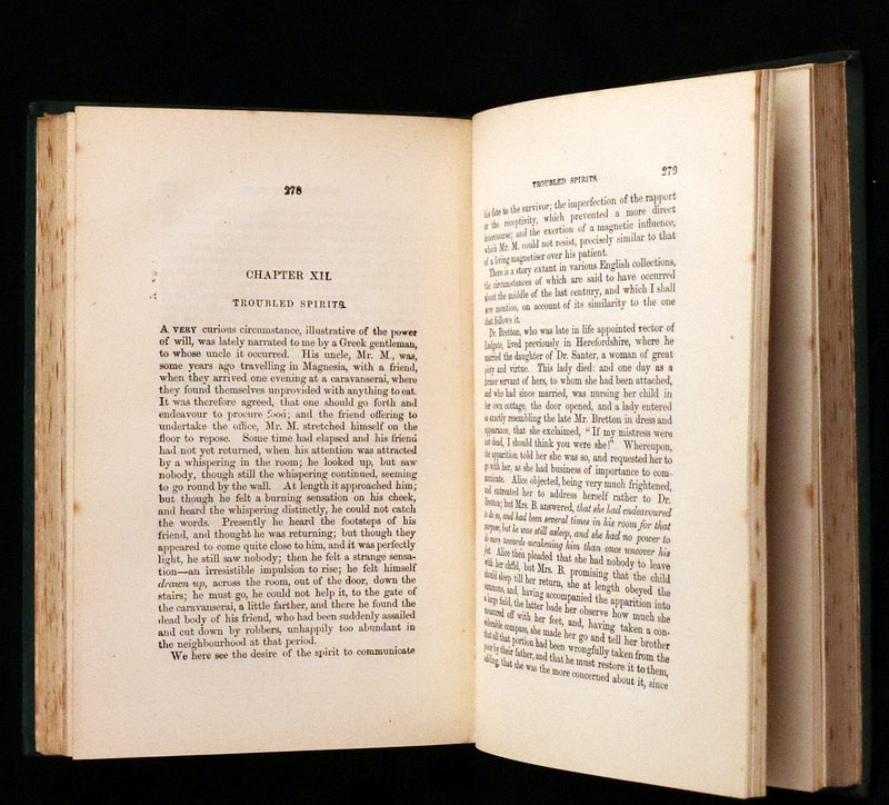 1890 Scarce Victorian Book - The Night Side of Nature or Ghosts and Ghost Seers. Poltergeist.
