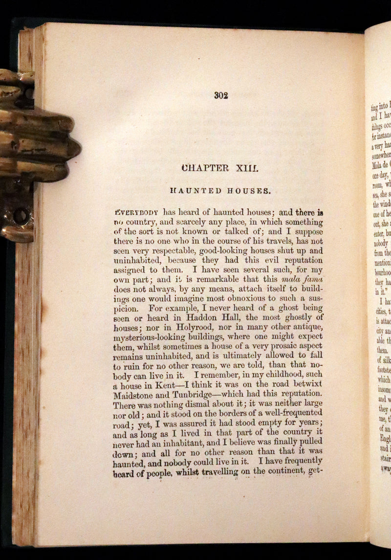 1890 Scarce Victorian Book - The Night Side of Nature or Ghosts and Ghost Seers. Poltergeist.